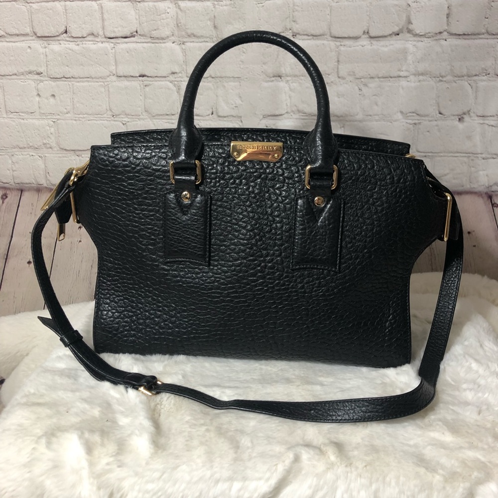 Burberry Clifton convertible tote heritage grain